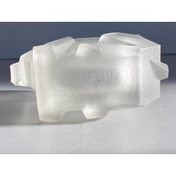 FIGURA ANIMALE CRISTALLO SATINATO ART DECO CRYSTAL FROSTED FIGURE PROKRISTALL