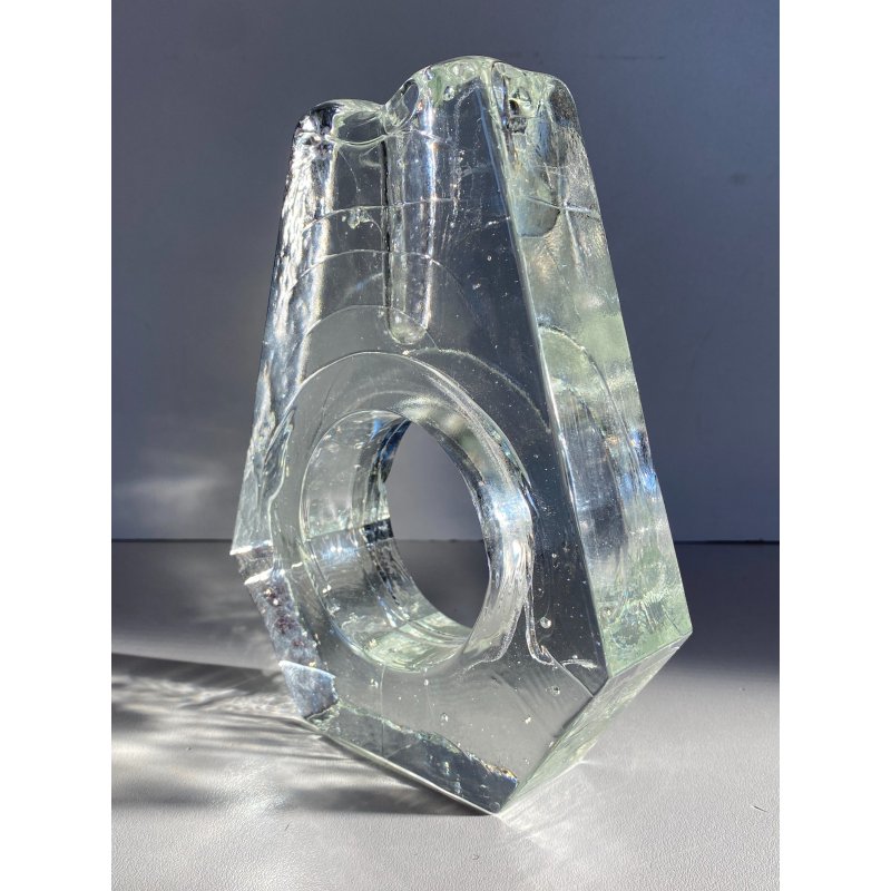 VASO MONOFIORE CRISTALLO VINTAGE MARSBERG West Germany DESIGN MID CENTURY MODERN