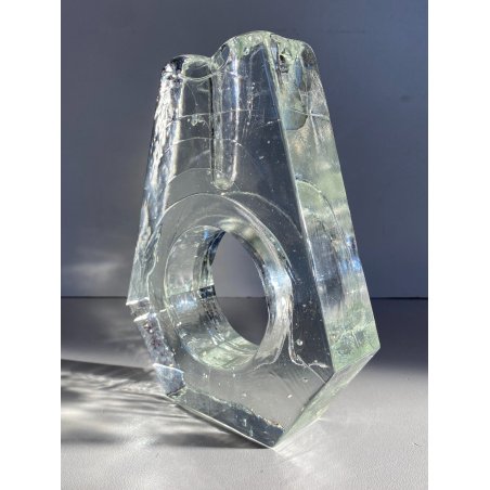 VASO MONOFIORE CRISTALLO VINTAGE MARSBERG West Germany DESIGN MID CENTURY MODERN