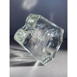 VASO MONOFIORE CRISTALLO VINTAGE MARSBERG West Germany DESIGN MID CENTURY MODERN