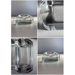 PORTACENERE PORTAOGGETTI CRISTALLO MOLATO VINTAGE CIGAR ASHTRAY PRESSEPAPIER '70