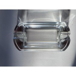 PORTACENERE PORTAOGGETTI CRISTALLO MOLATO VINTAGE CIGAR ASHTRAY PRESSEPAPIER '70