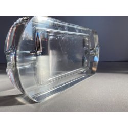 PORTACENERE PORTAOGGETTI CRISTALLO MOLATO VINTAGE CIGAR ASHTRAY PRESSEPAPIER '70