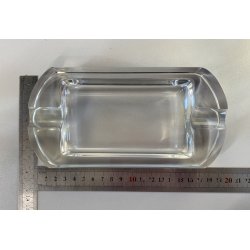 PORTACENERE PORTAOGGETTI CRISTALLO MOLATO VINTAGE CIGAR ASHTRAY PRESSEPAPIER '70