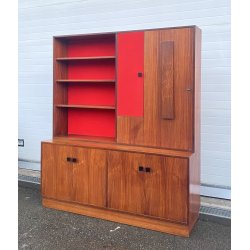 CREDENZA LIBRERIA SCRITTOIO ANNI 50 DISPENSA ART DECÒ LEGNO SCRIVANIA VINTAGE