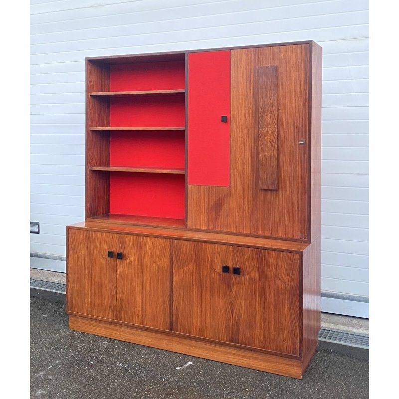CREDENZA LIBRERIA SCRITTOIO ANNI 50 DISPENSA ART DECÒ LEGNO SCRIVANIA VINTAGE