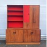 CREDENZA LIBRERIA SCRITTOIO ANNI 50 DISPENSA ART DECÒ LEGNO SCRIVANIA VINTAGE