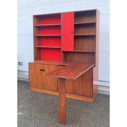 CREDENZA LIBRERIA SCRITTOIO ANNI 50 DISPENSA ART DECÒ LEGNO SCRIVANIA VINTAGE