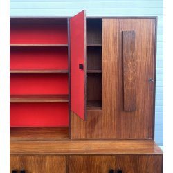 CREDENZA LIBRERIA SCRITTOIO ANNI 50 DISPENSA ART DECÒ LEGNO SCRIVANIA VINTAGE