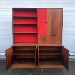 CREDENZA LIBRERIA SCRITTOIO ANNI 50 DISPENSA ART DECÒ LEGNO SCRIVANIA VINTAGE