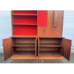 CREDENZA LIBRERIA SCRITTOIO ANNI 50 DISPENSA ART DECÒ LEGNO SCRIVANIA VINTAGE