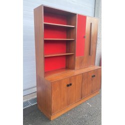 CREDENZA LIBRERIA SCRITTOIO ANNI 50 DISPENSA ART DECÒ LEGNO SCRIVANIA VINTAGE