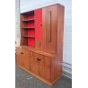 CREDENZA LIBRERIA SCRITTOIO ANNI 50 DISPENSA ART DECÒ LEGNO SCRIVANIA VINTAGE