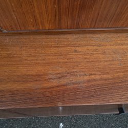 CREDENZA LIBRERIA SCRITTOIO ANNI 50 DISPENSA ART DECÒ LEGNO SCRIVANIA VINTAGE