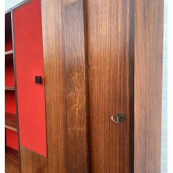 CREDENZA LIBRERIA SCRITTOIO ANNI 50 DISPENSA ART DECÒ LEGNO SCRIVANIA VINTAGE