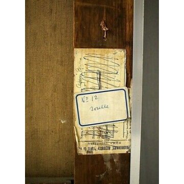ANTICO QUADRO DIPINTO ASTRATTO Bruno Capacci SORELLE OLIO SABBIA TELA MATERICO 
