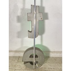 GRANDE INSEGNA LUMINOSA TARGA "ARTE" NEGOZIO SCRITTA ILLUMINATA CARTELLO VINTAGE