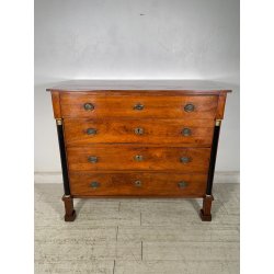 ANTICO COMO IMPERO 4 CASSETTI epoca 800 legno NOCE CASSETTONE CASSETTIERA MOBILE