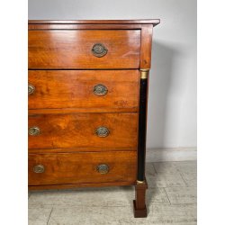 ANTICO COMO IMPERO 4 CASSETTI epoca 800 legno NOCE CASSETTONE CASSETTIERA MOBILE