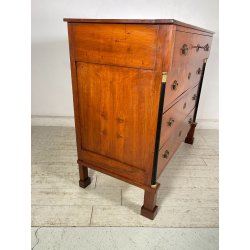 ANTICO COMO IMPERO 4 CASSETTI epoca 800 legno NOCE CASSETTONE CASSETTIERA MOBILE