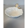 CIOTOLA VINTAGE BOWL CERAMICA FIGURATA DECORO CONCHIGLIE SMALTO POLICROMO '900
