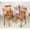 LOTTO 4 SEDIE THONET ANTICHE LEGNO FAGGIO CURVATO ANNI 50/60 CHAIR OSTERIA