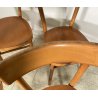 LOTTO 4 SEDIE THONET ANTICHE LEGNO FAGGIO CURVATO ANNI 50/60 CHAIR OSTERIA
