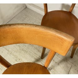 LOTTO 4 SEDIE THONET ANTICHE LEGNO FAGGIO CURVATO ANNI 50/60 CHAIR OSTERIA