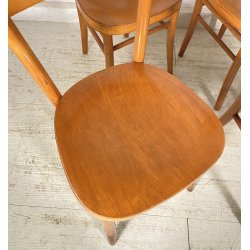 LOTTO 4 SEDIE THONET ANTICHE LEGNO FAGGIO CURVATO ANNI 50/60 CHAIR OSTERIA