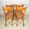 LOTTO 4 SEDIE THONET ANTICHE LEGNO FAGGIO CURVATO ANNI 50/60 CHAIR OSTERIA