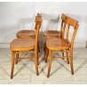 LOTTO 4 SEDIE THONET ANTICHE LEGNO FAGGIO CURVATO ANNI 50/60 CHAIR OSTERIA