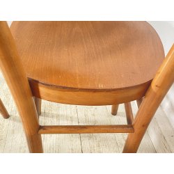 LOTTO 4 SEDIE THONET ANTICHE LEGNO FAGGIO CURVATO ANNI 50/60 CHAIR OSTERIA