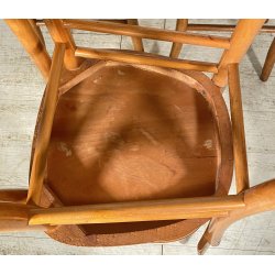 LOTTO 4 SEDIE THONET ANTICHE LEGNO FAGGIO CURVATO ANNI 50/60 CHAIR OSTERIA