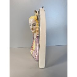 STATUA PLACCA DEVOZIONALE CERAMICA BASSORILIEVO SACRO CUORE GESU' 855 "Bernini"