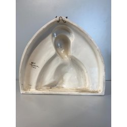 STATUA PLACCA DEVOZIONALE CERAMICA BASSORILIEVO SACRO CUORE GESU' 855 "Bernini"