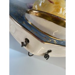 STATUA PLACCA DEVOZIONALE CERAMICA BASSORILIEVO SACRO CUORE GESU' 855 "Bernini"