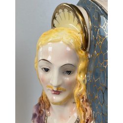 STATUA PLACCA DEVOZIONALE CERAMICA BASSORILIEVO SACRO CUORE GESU' 855 "Bernini"
