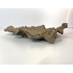 ANTICO PIATTO DECORATIVO CENTROTAVOLA SVUOTATASCHE SCULTURA BRONZO ART NOUVEAU