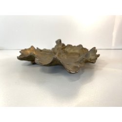 ANTICO PIATTO DECORATIVO CENTROTAVOLA SVUOTATASCHE SCULTURA BRONZO ART NOUVEAU