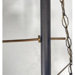 LAMPADA TERRA PIANTANA VINTAGE VETRO OPALINO OTTONE MARMO ART DECÒ SALOTTO EPOCA