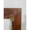 ANTICA CORNICE LEGNO DECORO DORATO epoca 900 62 x 72 cm SPECCHIO QUADRO FRAME