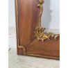 ANTICA CORNICE LEGNO DECORO DORATO epoca 900 62 x 72 cm SPECCHIO QUADRO FRAME
