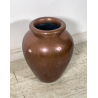 GRANDE VASO RAME PORTA OMBRELLI ANFORA PORTA FIORI SBALZATO A MANO ORCIO EPOCA