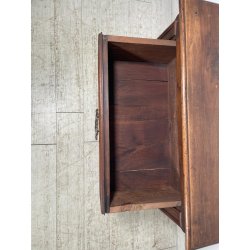 ANTICO piccolo CANTERANO COMODINO CASSETTIERA  epoca 1800 Legno Noce 2 CASSETTI