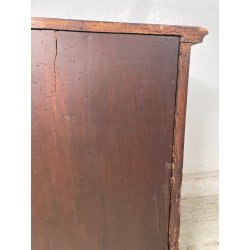 ANTICO piccolo CANTERANO COMODINO CASSETTIERA  epoca 1800 Legno Noce 2 CASSETTI