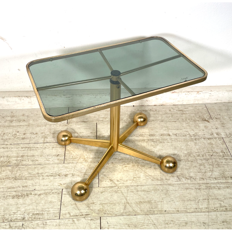 TAVOLO SALOTTO VINTAGE RUOTE SPACE AGE Allegri Parma ANNI 70 REGOLABILE DESIGN