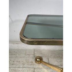 TAVOLO SALOTTO VINTAGE RUOTE SPACE AGE Allegri Parma ANNI 70 REGOLABILE DESIGN