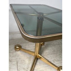 TAVOLO SALOTTO VINTAGE RUOTE SPACE AGE Allegri Parma ANNI 70 REGOLABILE DESIGN