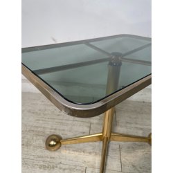 TAVOLO SALOTTO VINTAGE RUOTE SPACE AGE Allegri Parma ANNI 70 REGOLABILE DESIGN