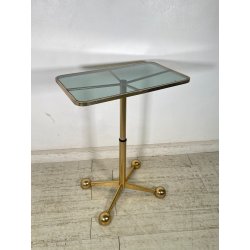 TAVOLO SALOTTO VINTAGE RUOTE SPACE AGE Allegri Parma ANNI 70 REGOLABILE DESIGN